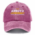 Personalized Arroyo "Never Wrong" Washed Baseball Cap