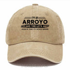 Personalized Arroyo "Never Wrong" Washed Baseball Cap