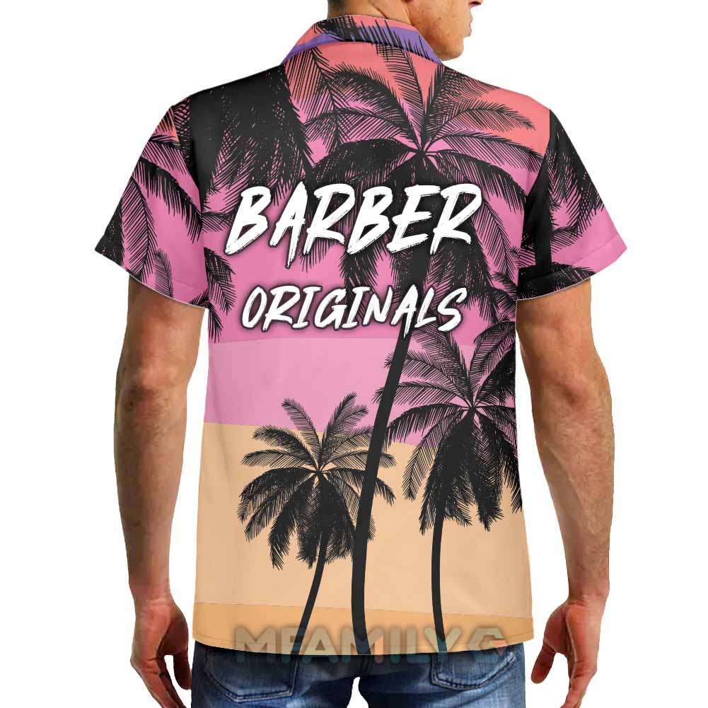 Barber Originals Custom Floral Hawaiian Shirt