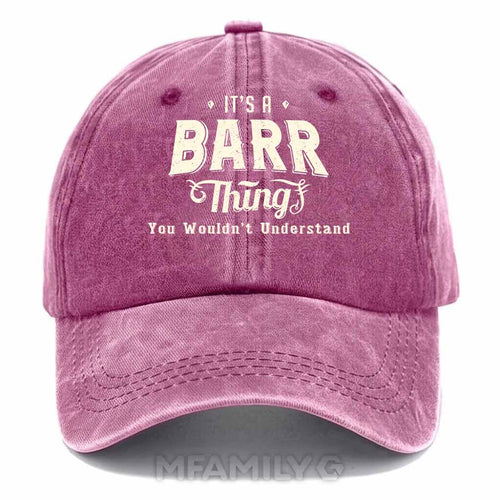"It's A Barr Thing" Washed Baseball Cap