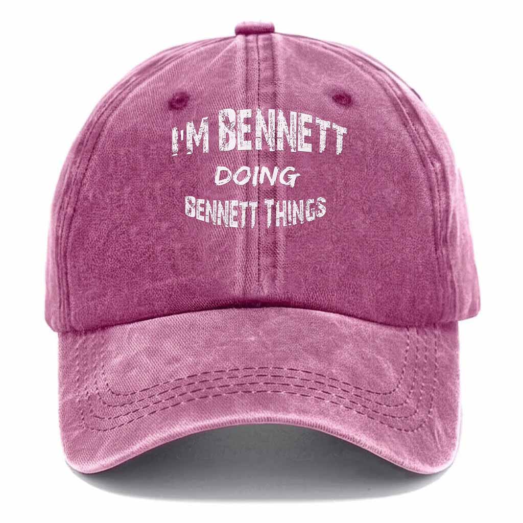 "Bennett Doing Bennett Things" Washed Baseball Cap