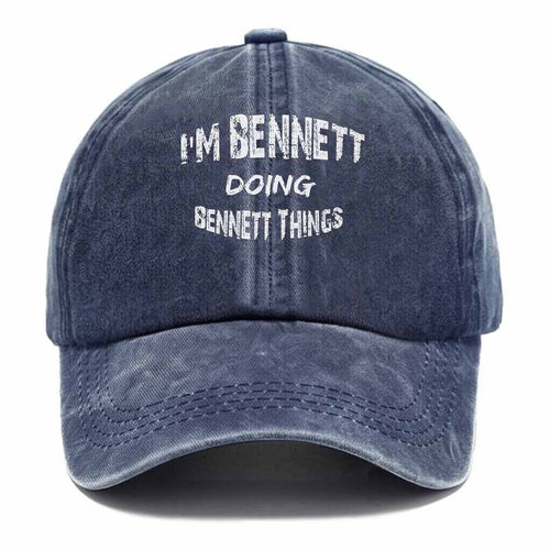 "Bennett Doing Bennett Things" Washed Baseball Cap