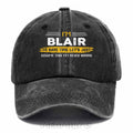 "Blair Never Wrong" Personalized Washed Baseball Cap