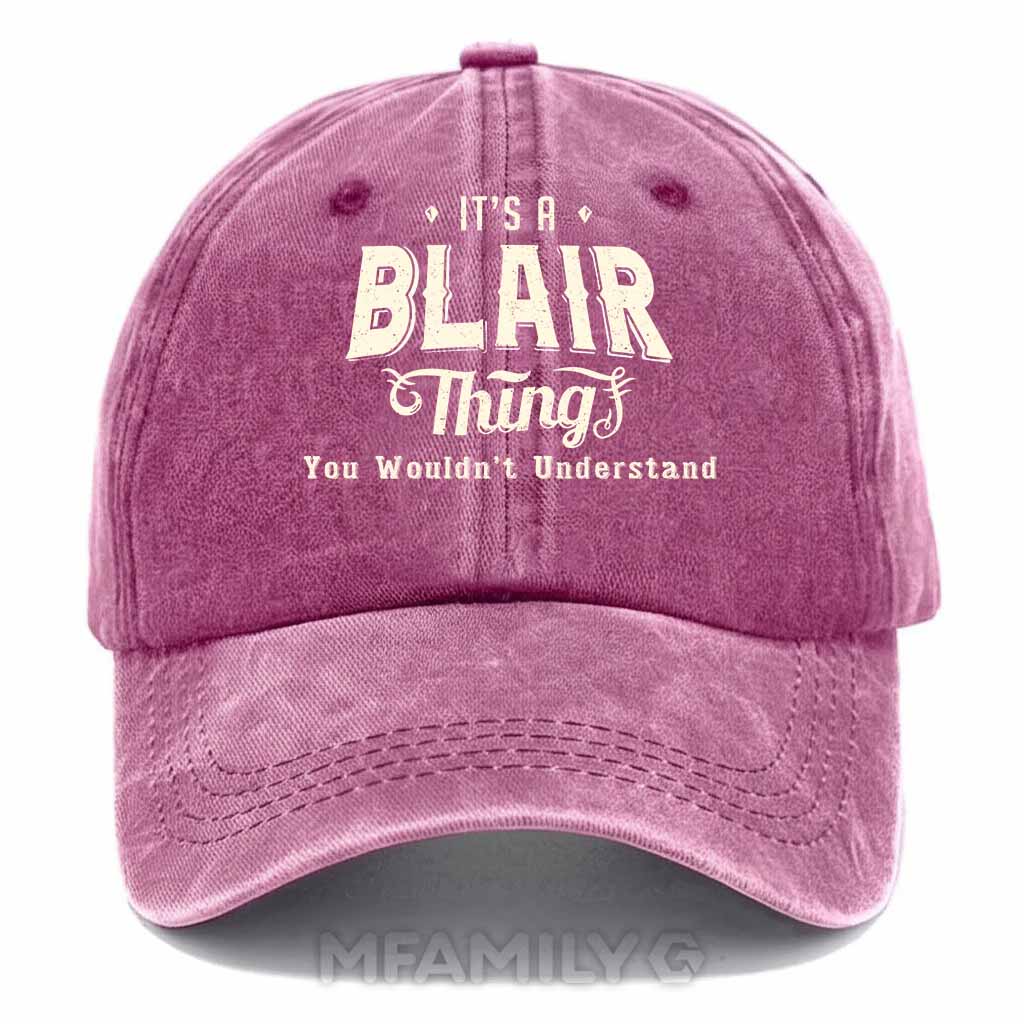 "Blair Thing" Personalized Washed Cotton Baseball Cap