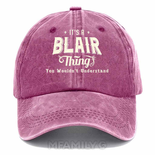 "Blair Thing" Personalized Washed Cotton Baseball Cap
