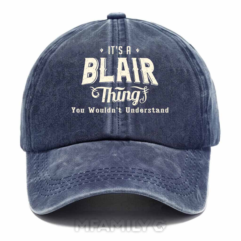 "Blair Thing" Personalized Washed Cotton Baseball Cap