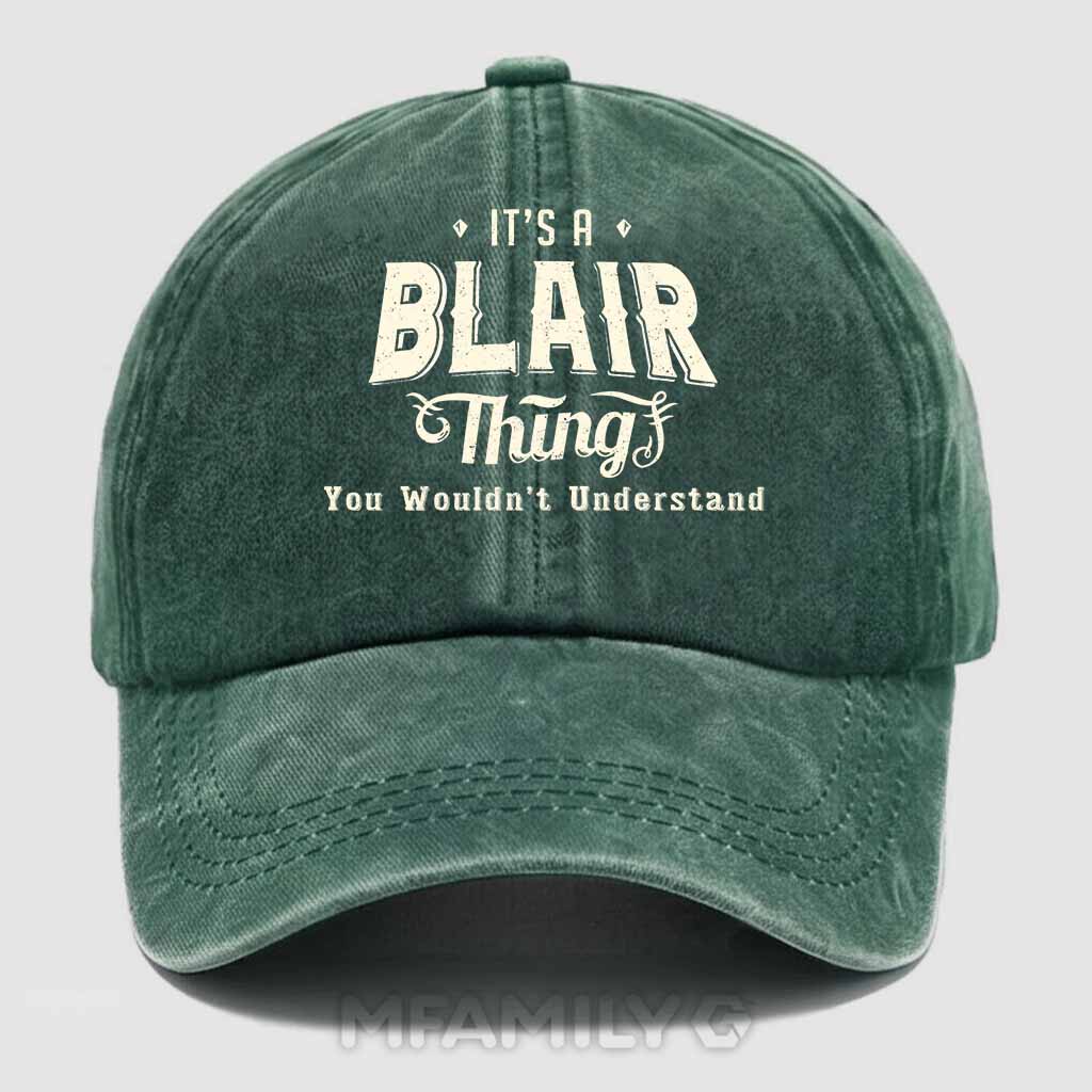 "Blair Thing" Personalized Washed Cotton Baseball Cap