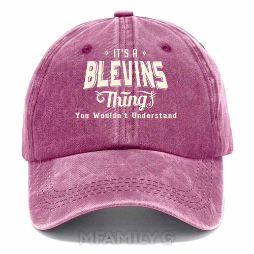 "It's A Blevins Thing" Washed Baseball Cap