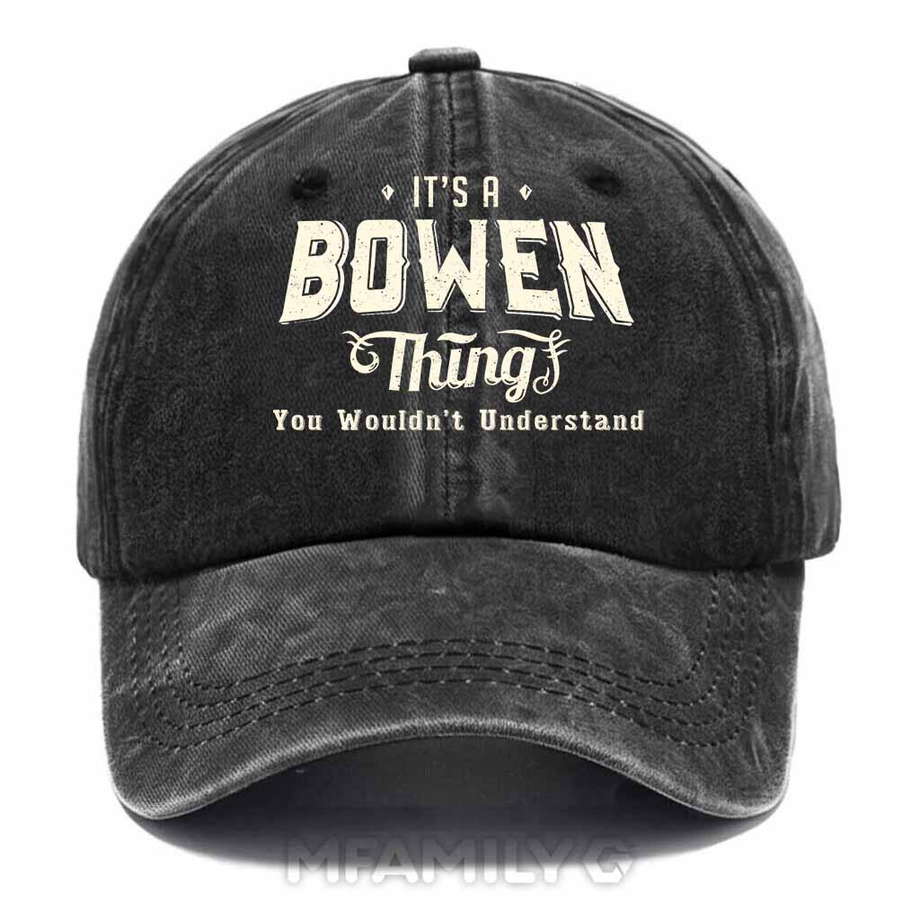 "Bowen Thing" Personalized Washed Cotton Baseball Cap