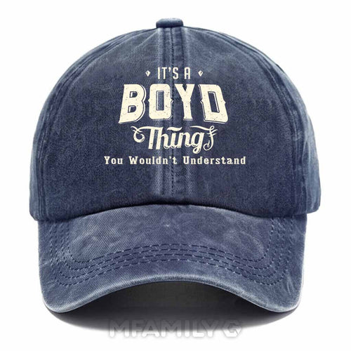 "It's A Boyd Thing" Washed Baseball Cap