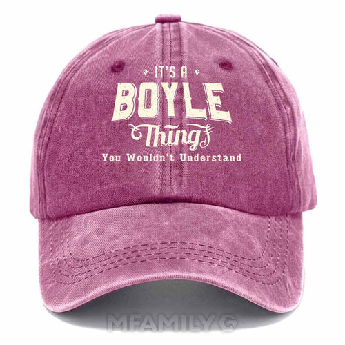 "It's A Boyle Thing" Washed Baseball Cap