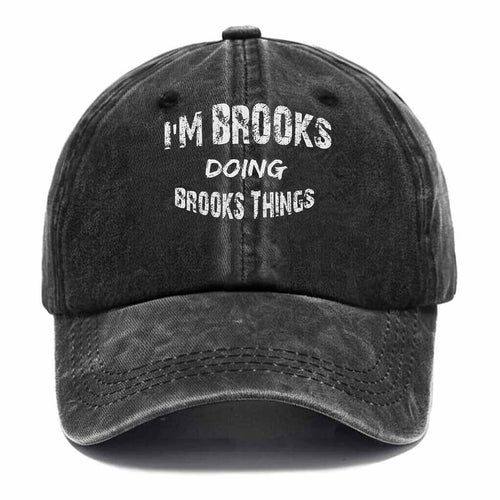 "Brooks Doing Brooks Things" Washed Baseball Cap