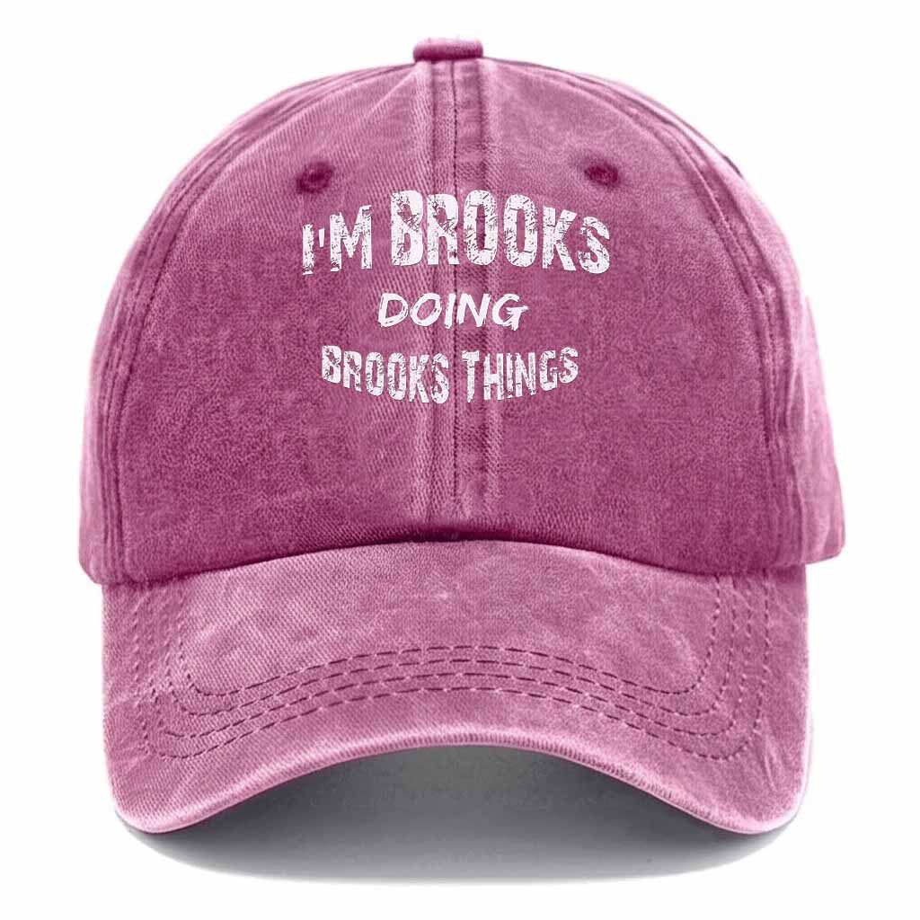 "Brooks Doing Brooks Things" Washed Baseball Cap