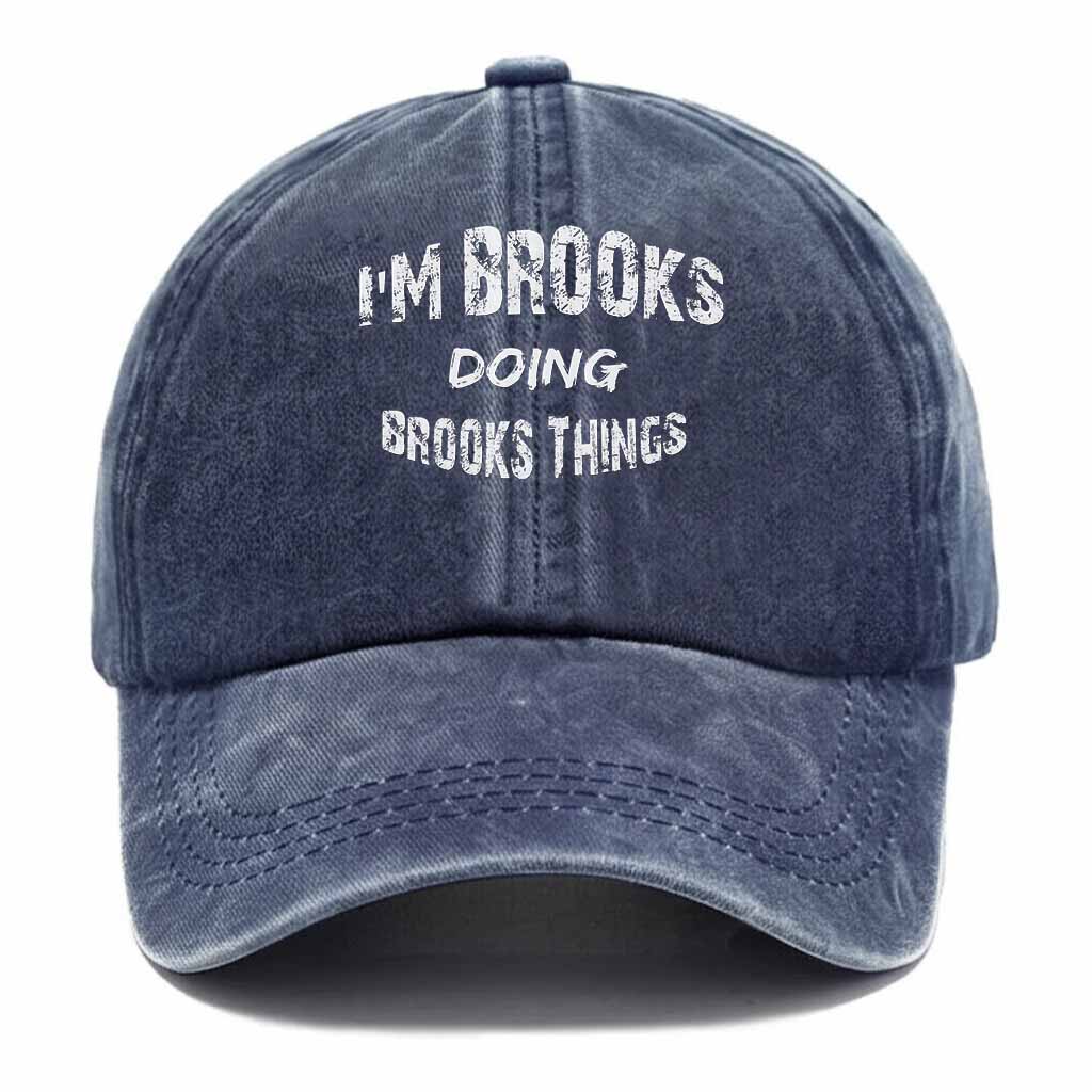 "Brooks Doing Brooks Things" Washed Baseball Cap