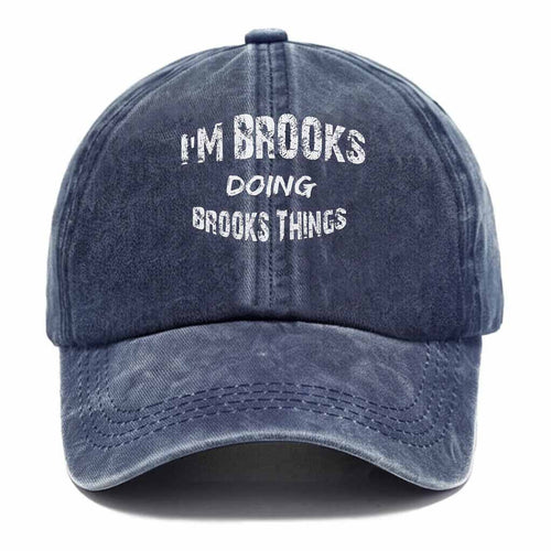 "Brooks Doing Brooks Things" Washed Baseball Cap