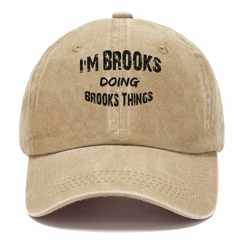 "Brooks Doing Brooks Things" Washed Baseball Cap