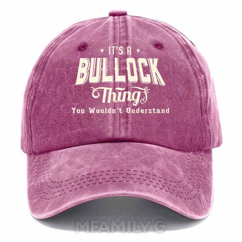 "It's A Bullock Thing" Washed Cotton Baseball Cap