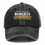 Burgess "Never Wrong" Washed Cotton Baseball Cap