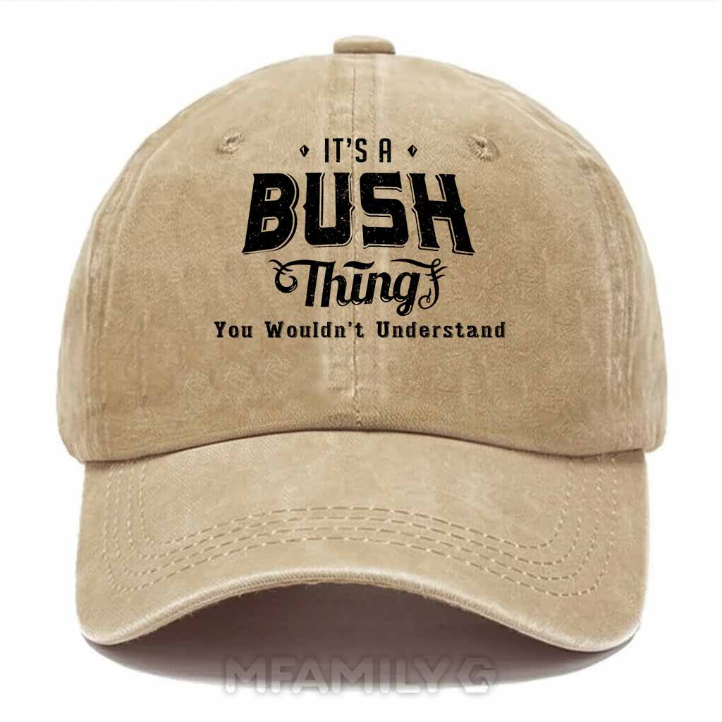 "Bush Thing" Personalized Washed Cotton Baseball Cap