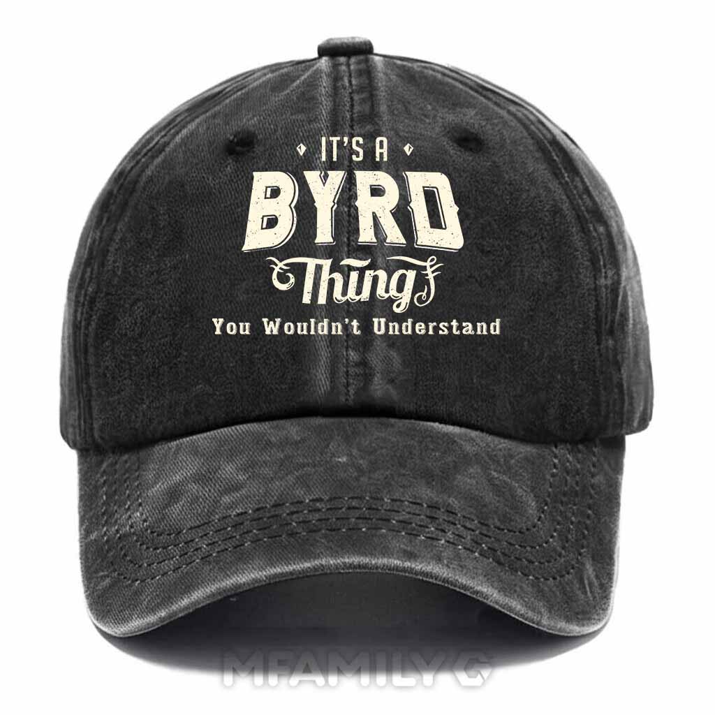 "Byrd Thing" Personalized Washed Cotton Baseball Cap