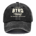 "Byrd Thing" Personalized Washed Cotton Baseball Cap