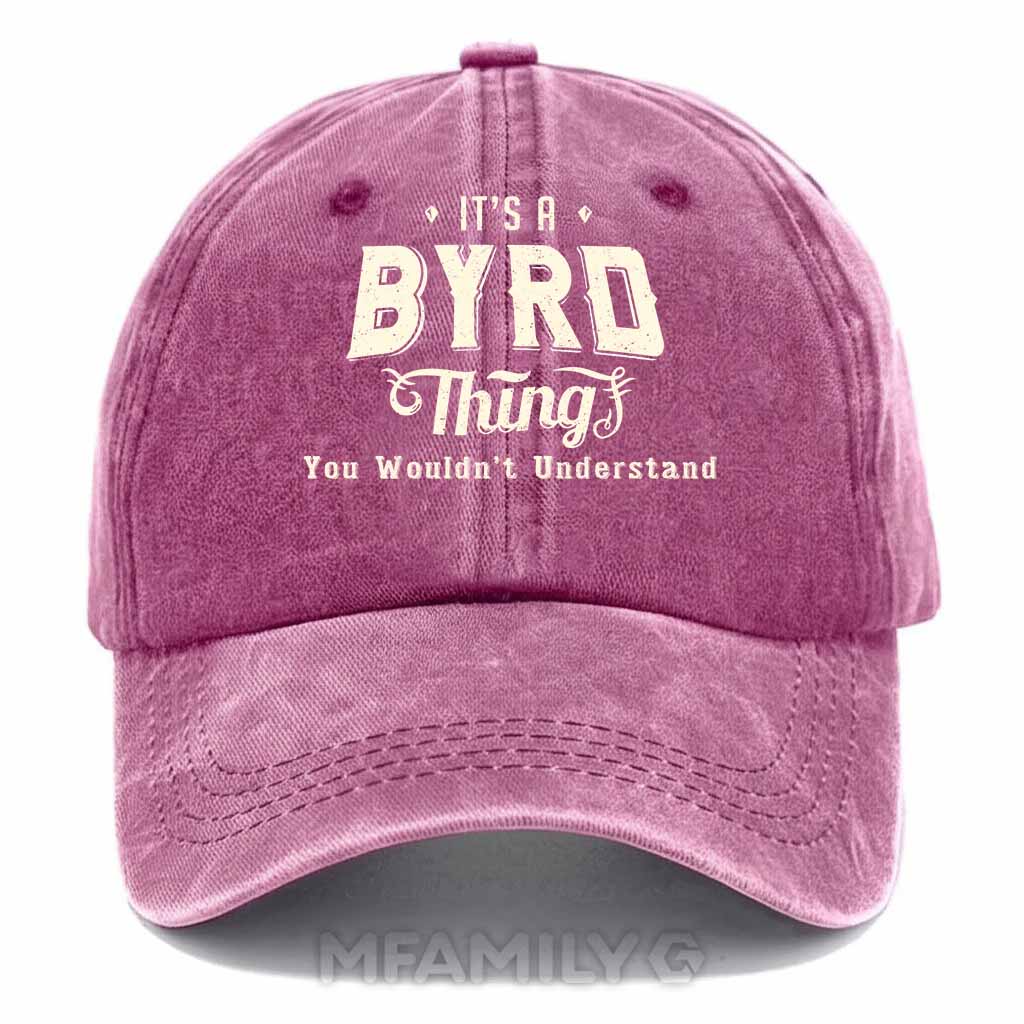 "Byrd Thing" Personalized Washed Cotton Baseball Cap