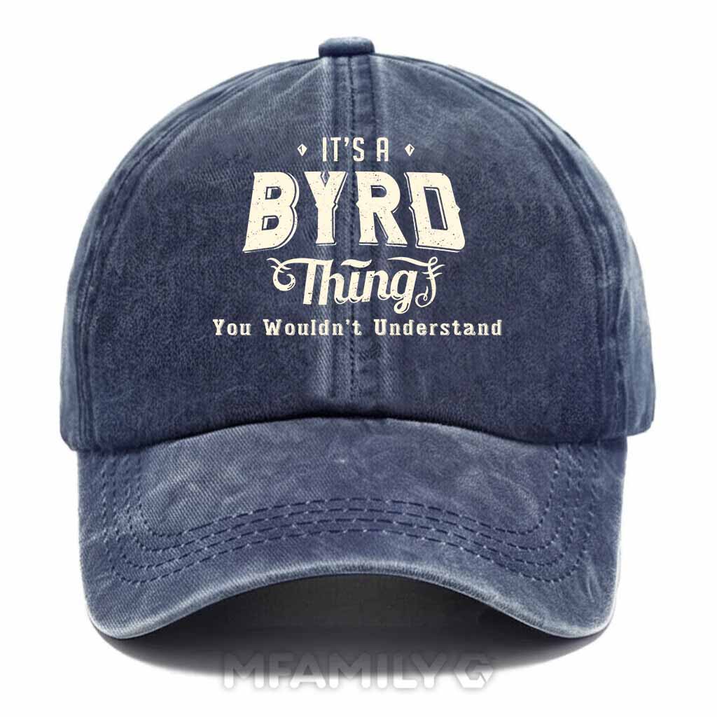 "Byrd Thing" Personalized Washed Cotton Baseball Cap