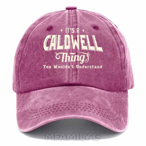 "Caldwell Thing" Personalized Washed Cotton Baseball Cap