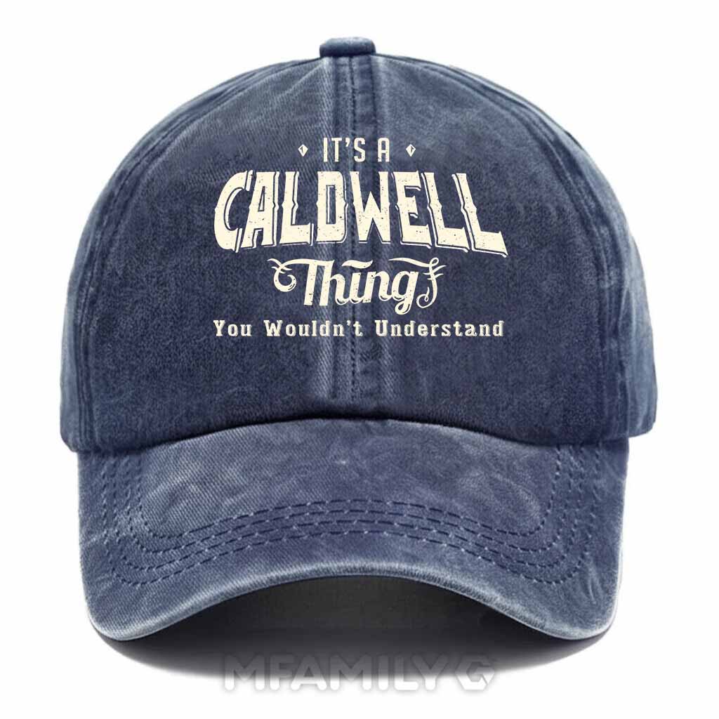 "Caldwell Thing" Personalized Washed Cotton Baseball Cap