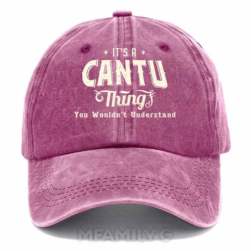 "It's A Cantu Thing" Washed Cotton Baseball Cap