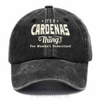 Personalized "It's A Cardenas Thing" Washed Baseball Cap