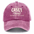 Personalized "It's A Casey Thing" Washed Baseball Cap