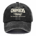 "Chambers Thing" Personalized Washed Cotton Baseball Cap
