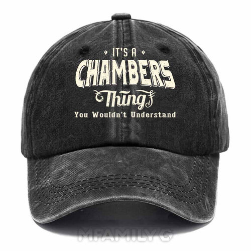"Chambers Thing" Personalized Washed Cotton Baseball Cap