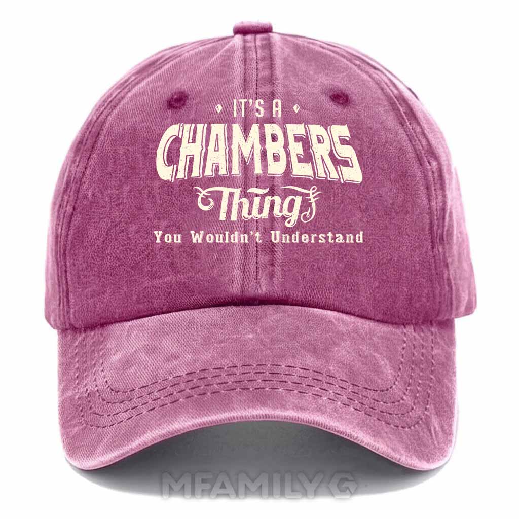 "Chambers Thing" Personalized Washed Cotton Baseball Cap