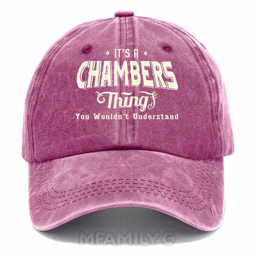 "Chambers Thing" Personalized Washed Cotton Baseball Cap