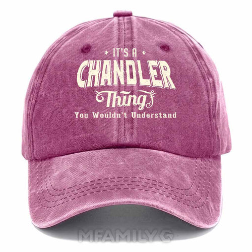 "Chandler Thing" Personalized Washed Cotton Baseball Cap