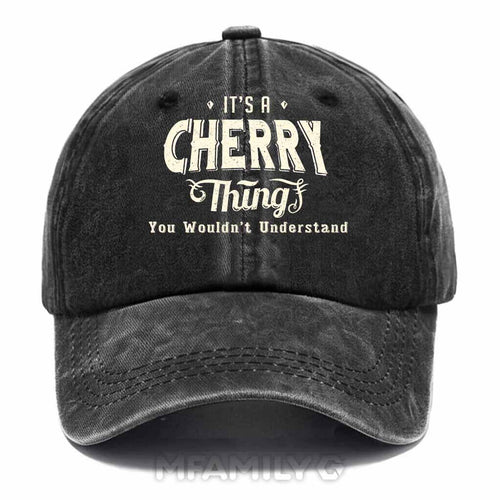 "It's A Cherry Thing" Washed Baseball Cap