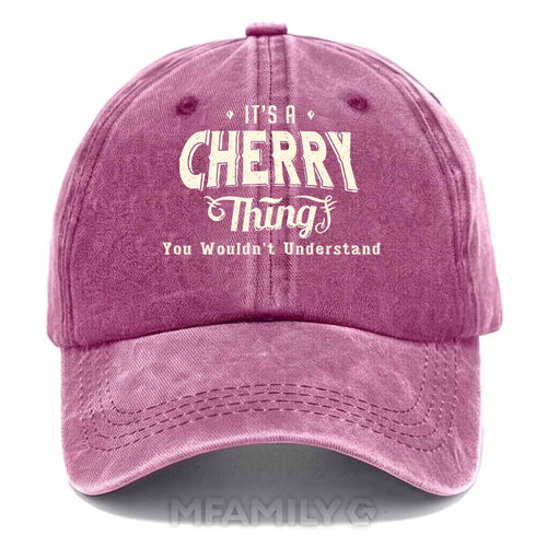 "It's A Cherry Thing" Washed Baseball Cap