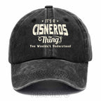 Personalized "It's A Cisneros Thing" Washed Baseball Cap