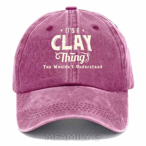 "It's A Clay Thing" Washed Cotton Baseball Cap