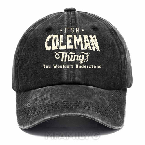 "It's A Coleman Thing" Washed Baseball Cap