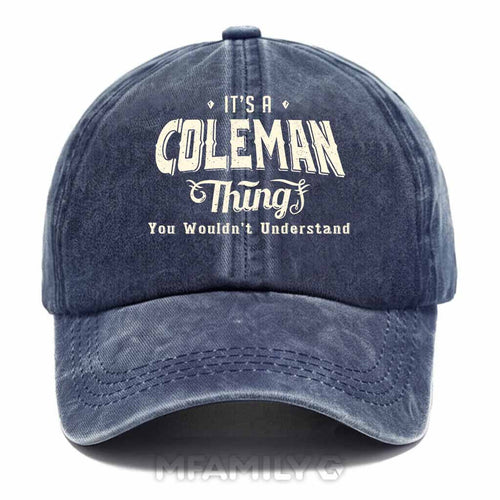 "It's A Coleman Thing" Washed Baseball Cap