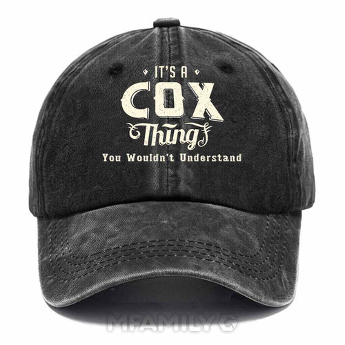 "It's A Cox Thing" Washed Baseball Cap