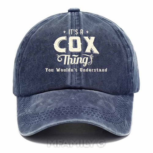 "It's A Cox Thing" Washed Baseball Cap