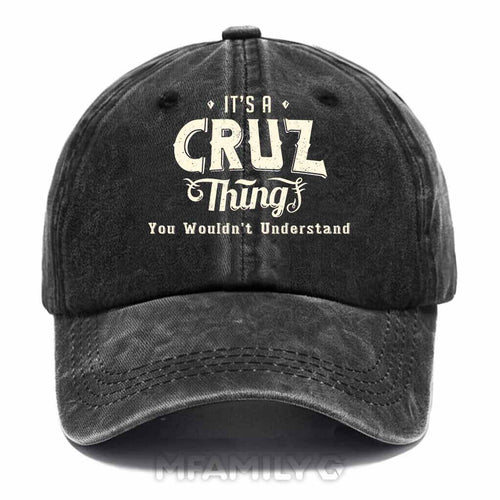 "It's A Cruz Thing" Washed Baseball Cap