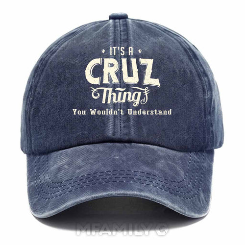 "It's A Cruz Thing" Washed Baseball Cap