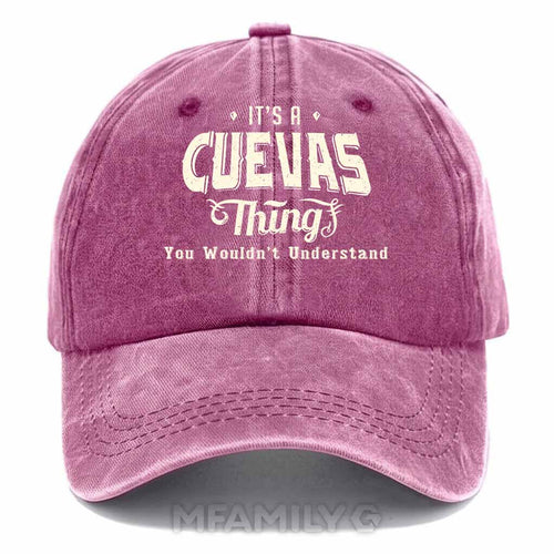"It's A Cuevas Thing" Washed Cotton Baseball Cap