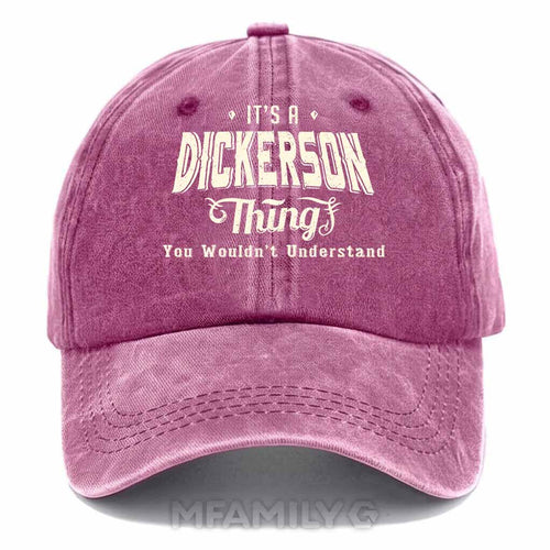 "It's A Dickerson Thing" Washed Baseball Cap