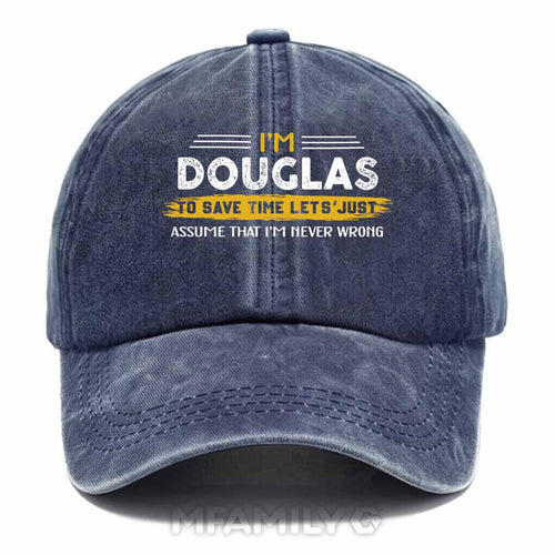 "Douglas Doing Douglas Things" Washed Baseball Cap